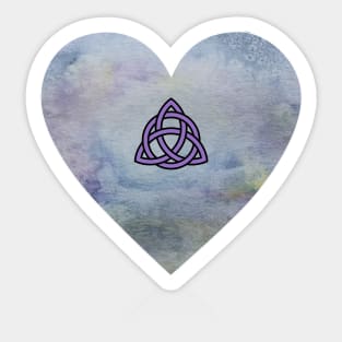 Triquetra Celtic Knot Heart Sticker